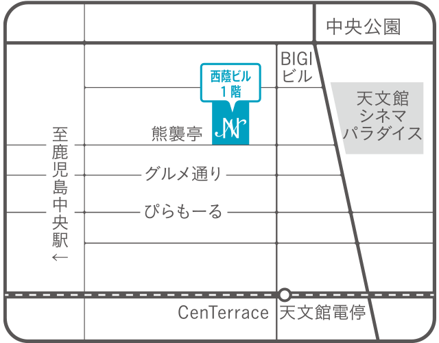 点滴ルーム　地図